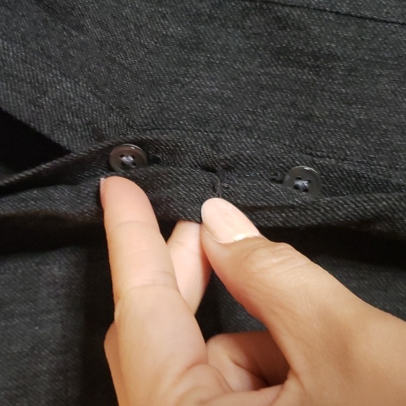 Standard James perse charcoal gray black long sleeve wool blend tunic small - Picture 11 of 11